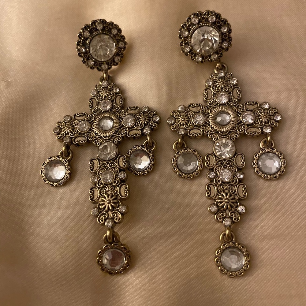 Cross earrings